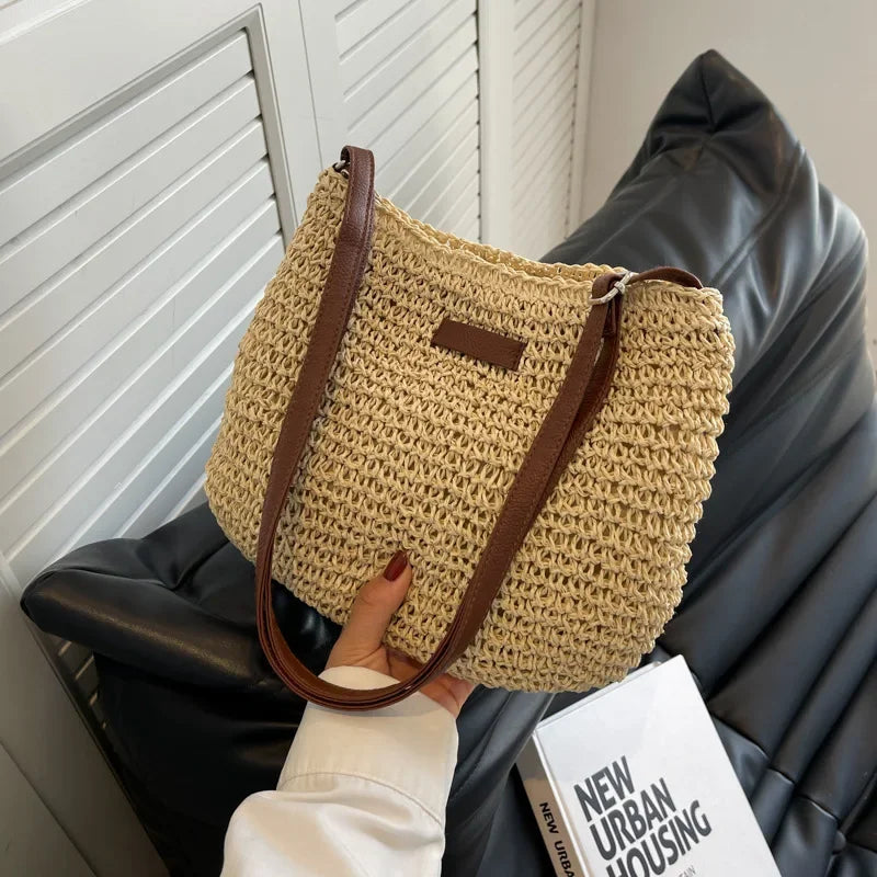Bohemian Straw Tote