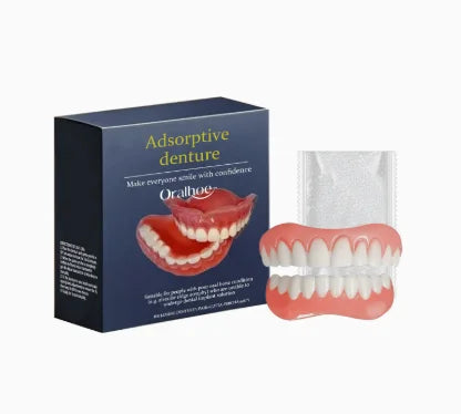 Natural Silicone Denture Set - Comfortable Fake Teeth for Instant Smile & Oral Beauty - 6
