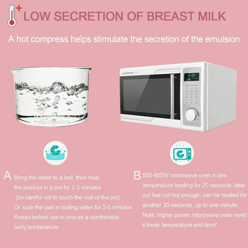 Breast Therapy Gel Pads for Hot Cold Nursing Relief & Postpartum Care - 5