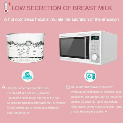 Breast Therapy Gel Pads for Hot Cold Nursing Relief & Postpartum Care