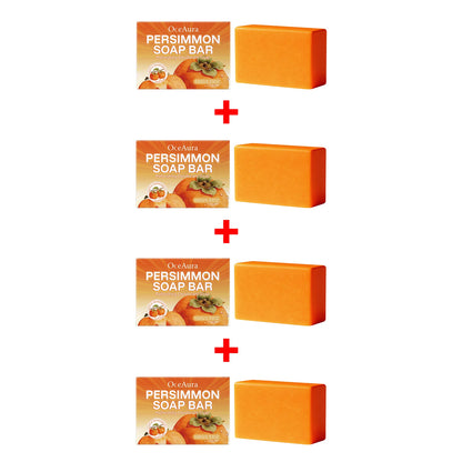 Natural Persimmon Extract Deodorizing Body Soap Bar for Odor Control & Fresh Skin