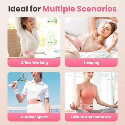 Portable Menstrual Heating Pad with Vibration Massage for Pain Relief