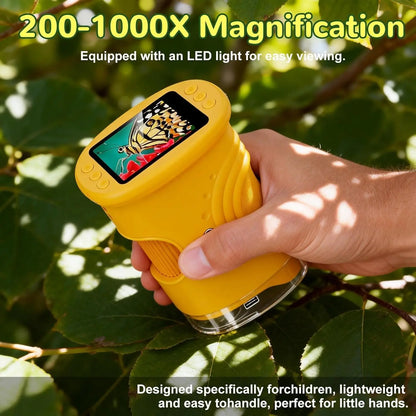 Portable Handheld Digital Microscope for Kids with HD IPS Screen