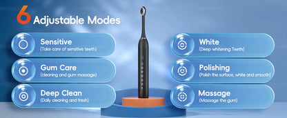 Portable Water Flosser and Sonic Electric Toothbrush Combo Set