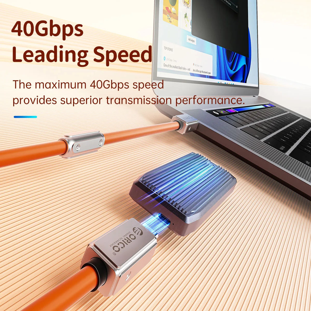 240W USB4 Cable - 40Gbps Data Transfer & 8K Video for Laptop & MacBook
