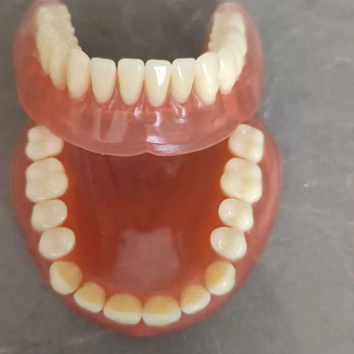 Full Mouth Denture Set with Storage Case & Care Tools - Comfortable Fit