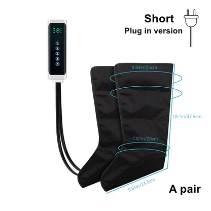 Electric Pneumatic Leg Massager - Full Leg Air Compression Recovery System