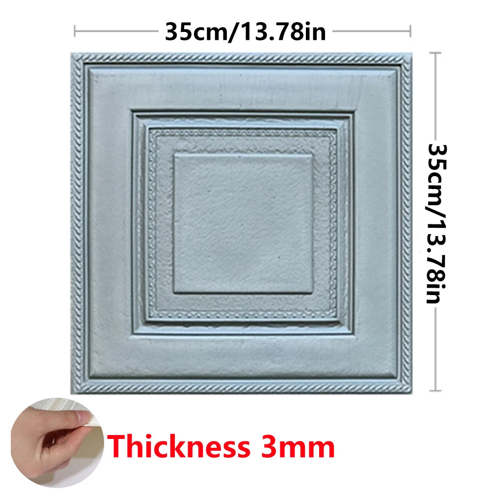 3D Peel & Stick Waterproof Foam Wall Panels - 16