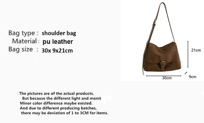 Luxury Matte Leather Tote Bag