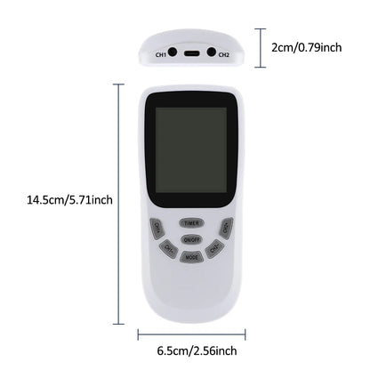 Dual Channel TENS & EMS Muscle Stimulator - Digital Therapy Massager