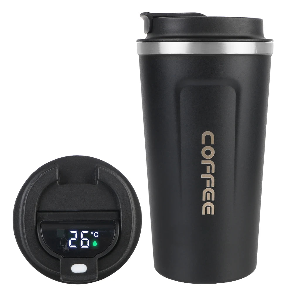 Insulated Stainless Steel Travel Mug - Leak-Proof Coffee Cup 380/510ml - 16