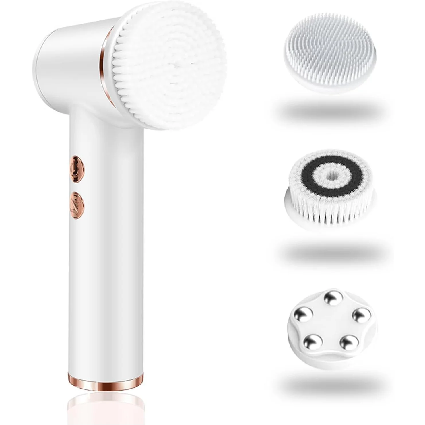 4-in-1 Waterproof Electric Facial Cleansing Brush & Exfoliating Massage Device - 10