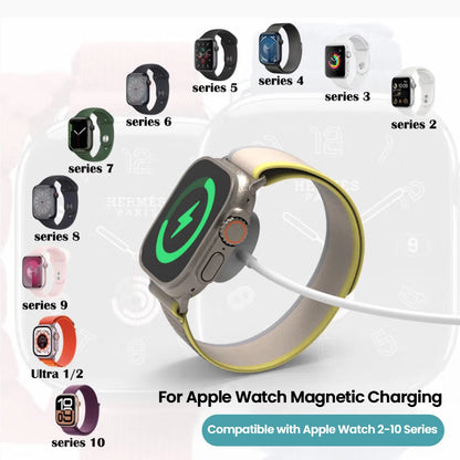 Magnetic Fast Charger for iWatch Series 1-11 & Ultra 1/2 USB-C Cable