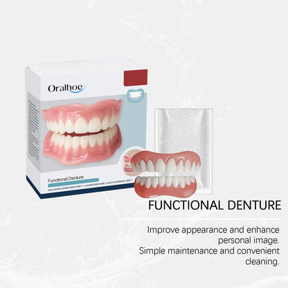 Silicone Dental Repair Kit - Removable Cosmetic Dentures for Natural Smile