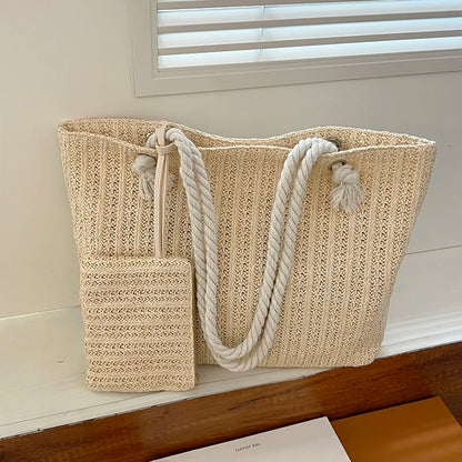 Bohemian Straw Tote