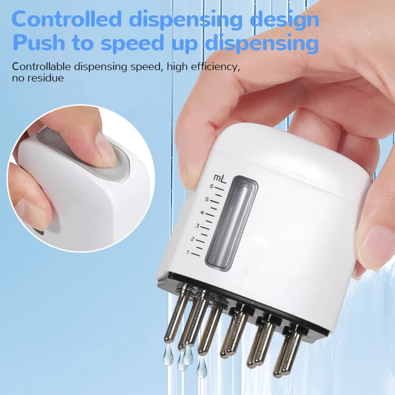 Electric Scalp Massager Comb with Vibration and Red Light Therapy for Hair Growth
