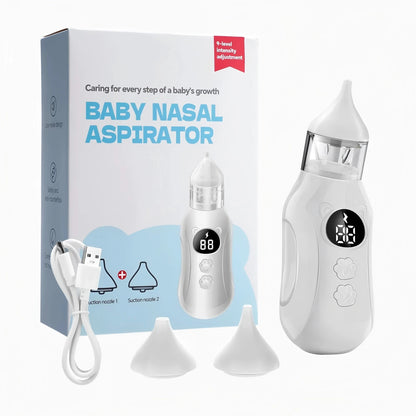 Electric Baby Nasal Aspirator - Rechargeable Nose Cleaner for Congestion Relief