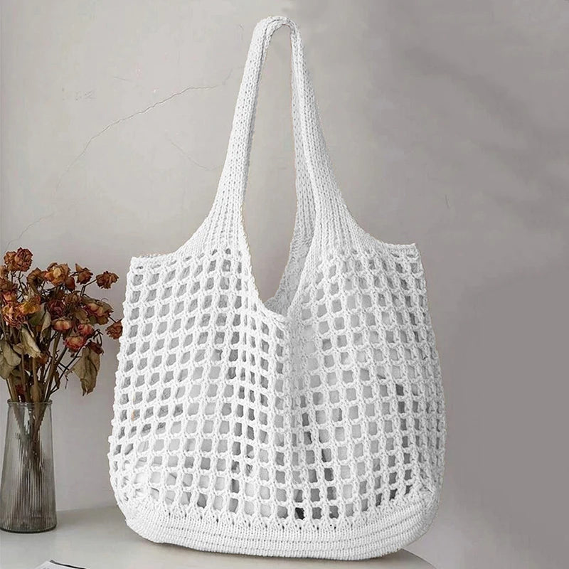 Luxury Crochet Hollow Beach Tote