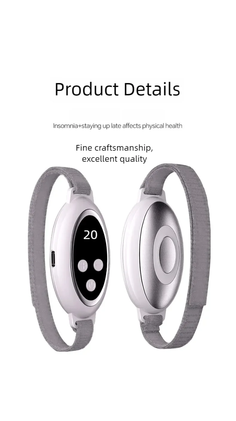 Microcurrent Pulse Sleep Aid Device - Portable Insomnia & Anxiety Relief - 16