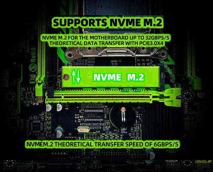 ZSUS X99 LGA2011-3 Motherboard Kit with Xeon E5-2630 v4 & 16GB DDR4 RAM