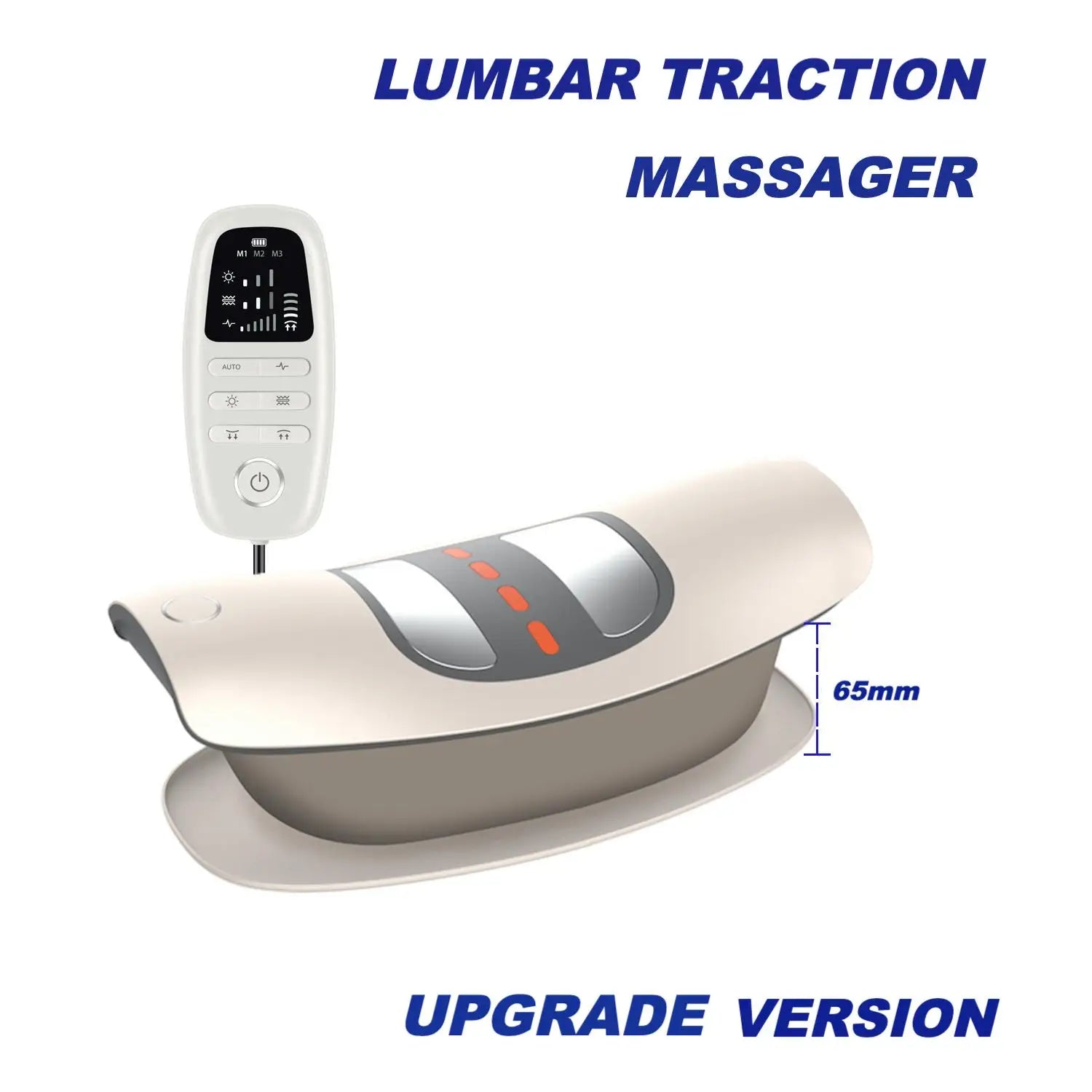 Electric Lumbar Traction Device with Dynamic Airbag Back Stretcher & Massager - 1