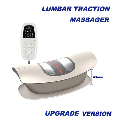 Electric Lumbar Traction Device with Dynamic Airbag Back Stretcher & Massager