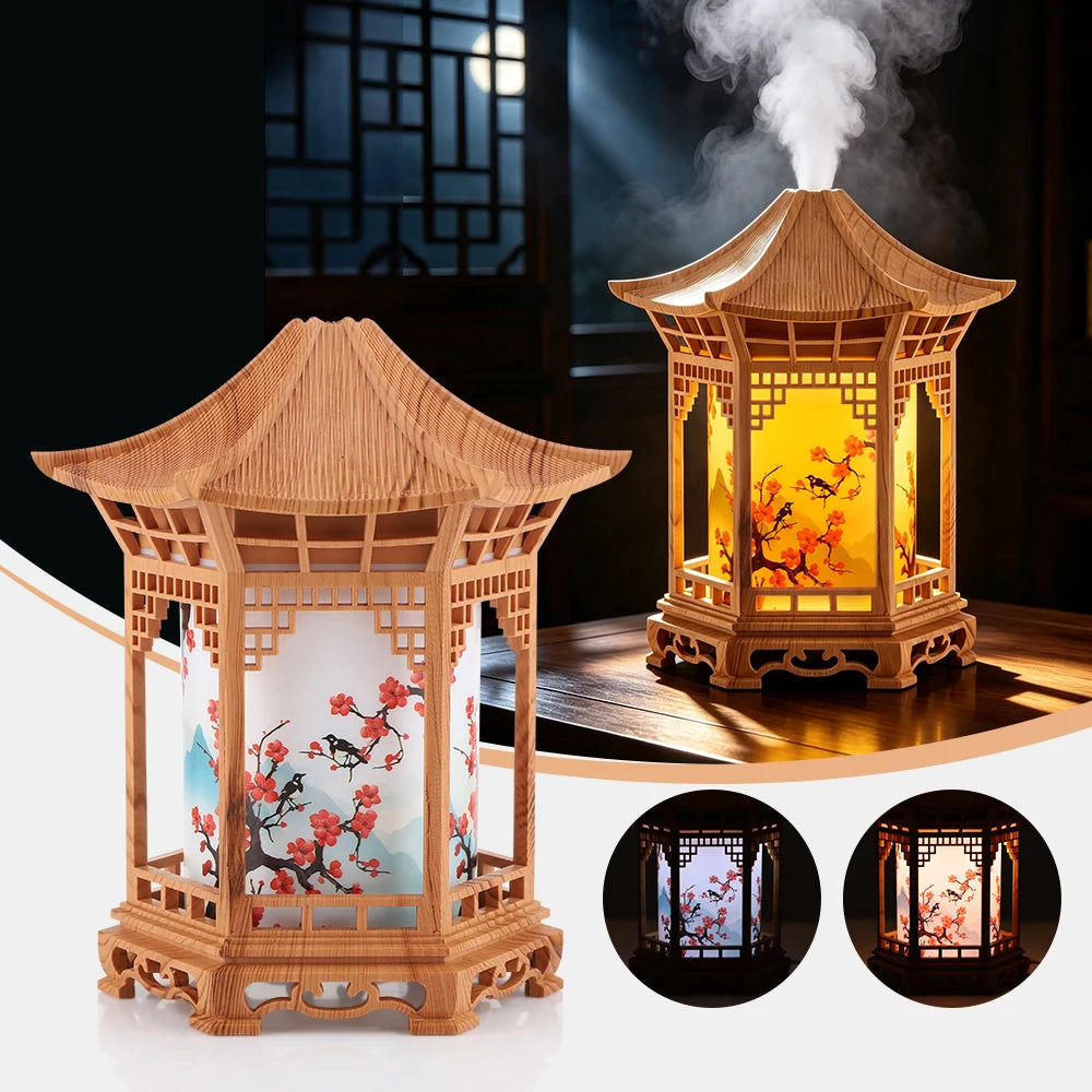 Zen Pavilion Ultrasonic Humidifier with Ambient Night Light