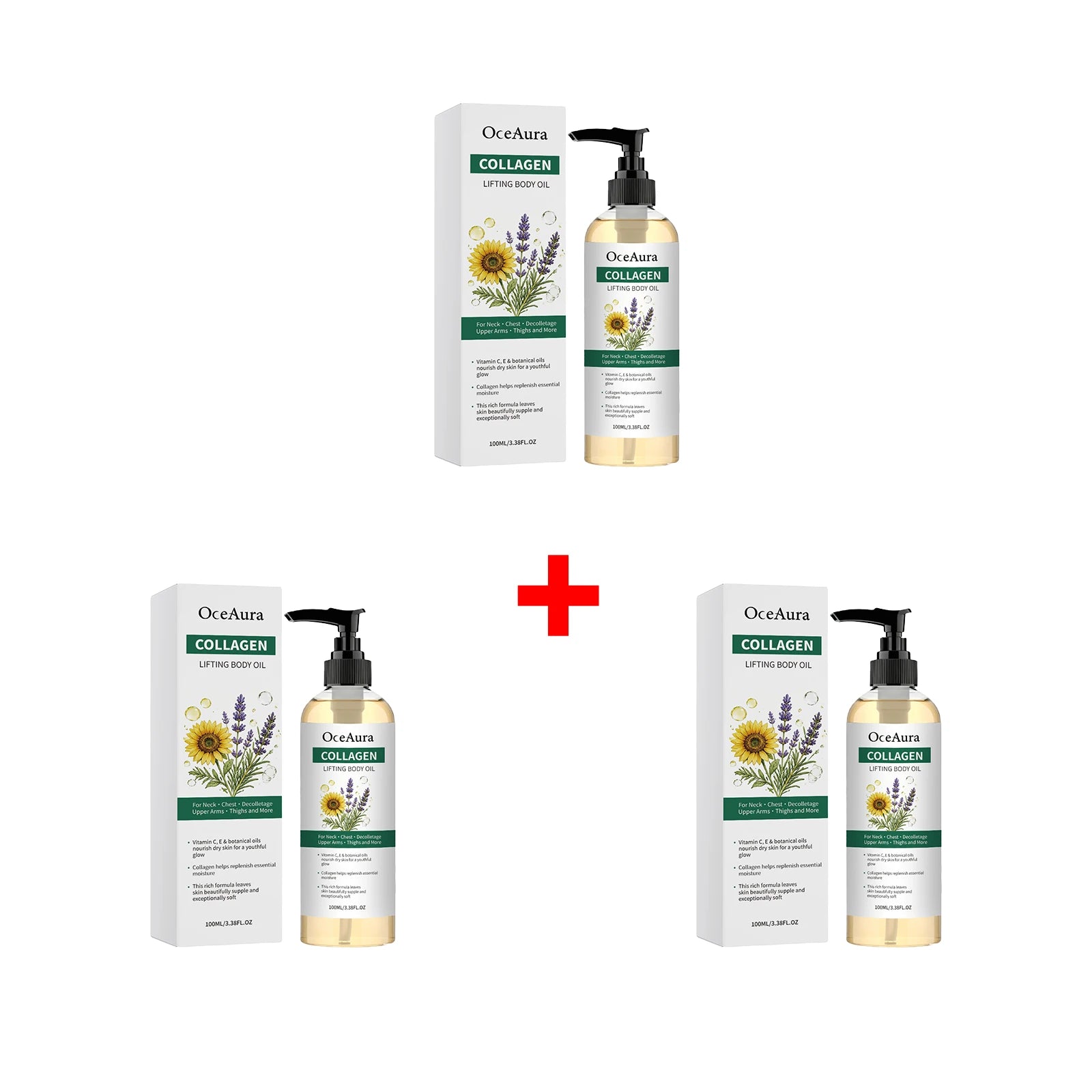 Collagen Lifting Body Oil for Skin Tightening & Deep Hydration - 14