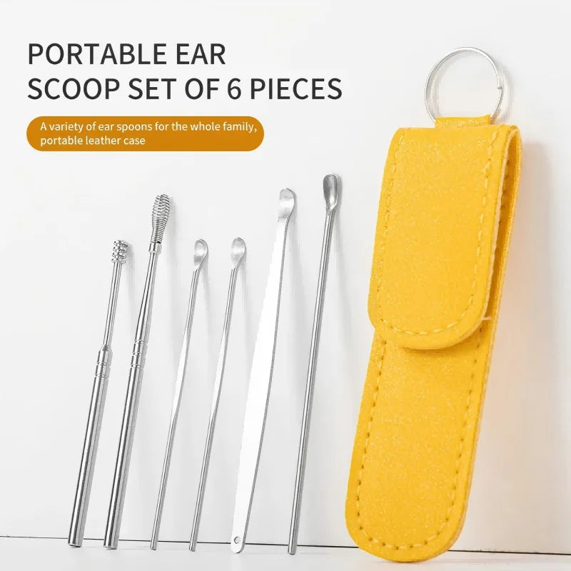 Professional Stainless Steel Ear Wax Removal Kit & Cleaning Tool Set - 1
