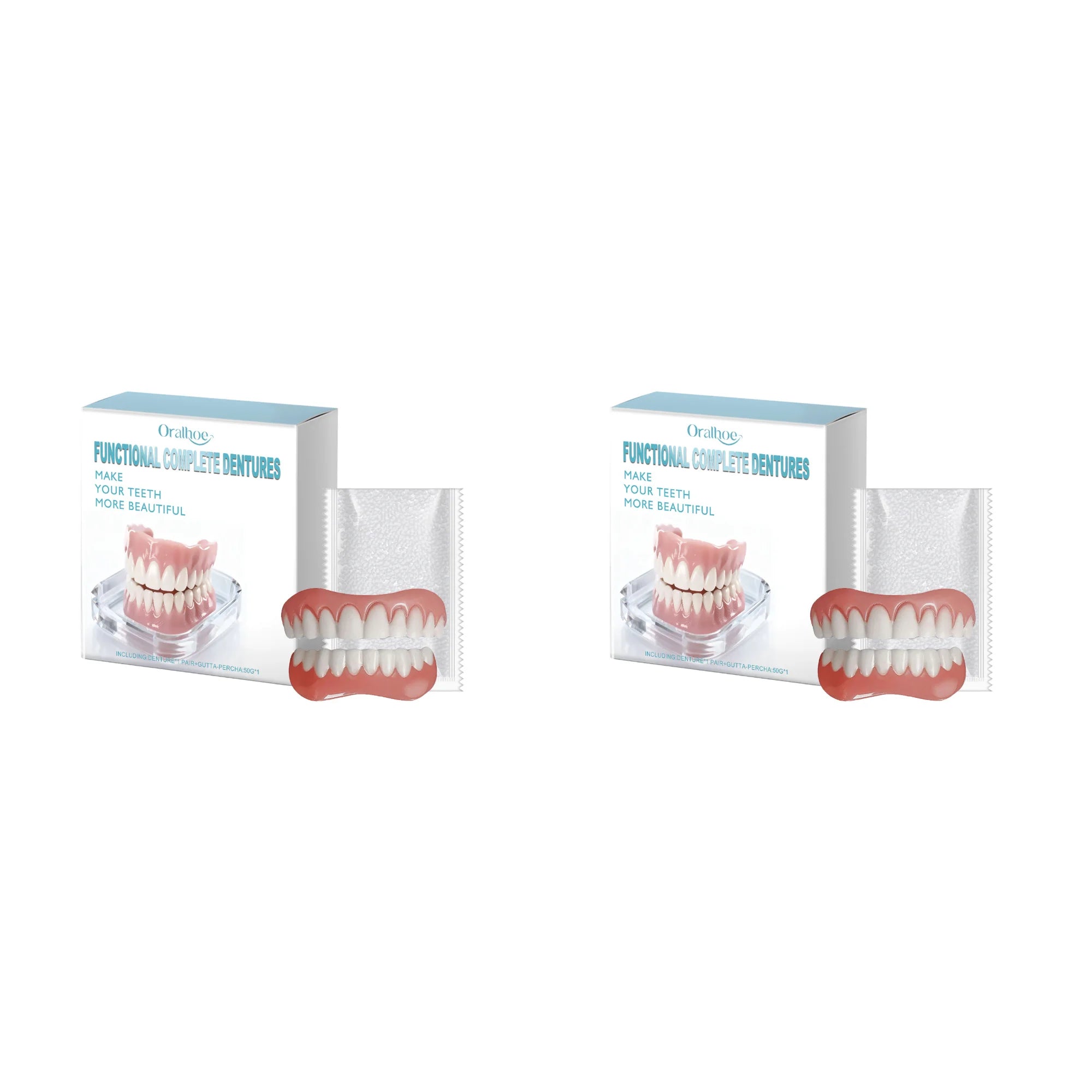 Instant Cosmetic Denture Kit – Temporary Smile Improvement & Natural Teeth Veneers - 14