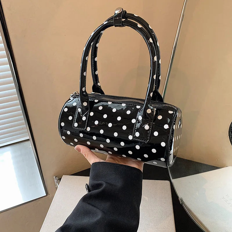 Luxury Polka Dot Boston Bag