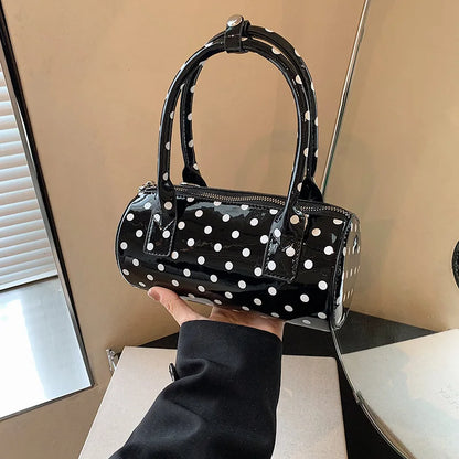 Luxury Polka Dot Boston Bag