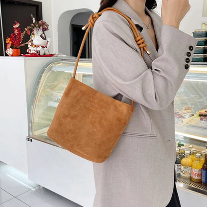 Luxury Retro Suede Tote