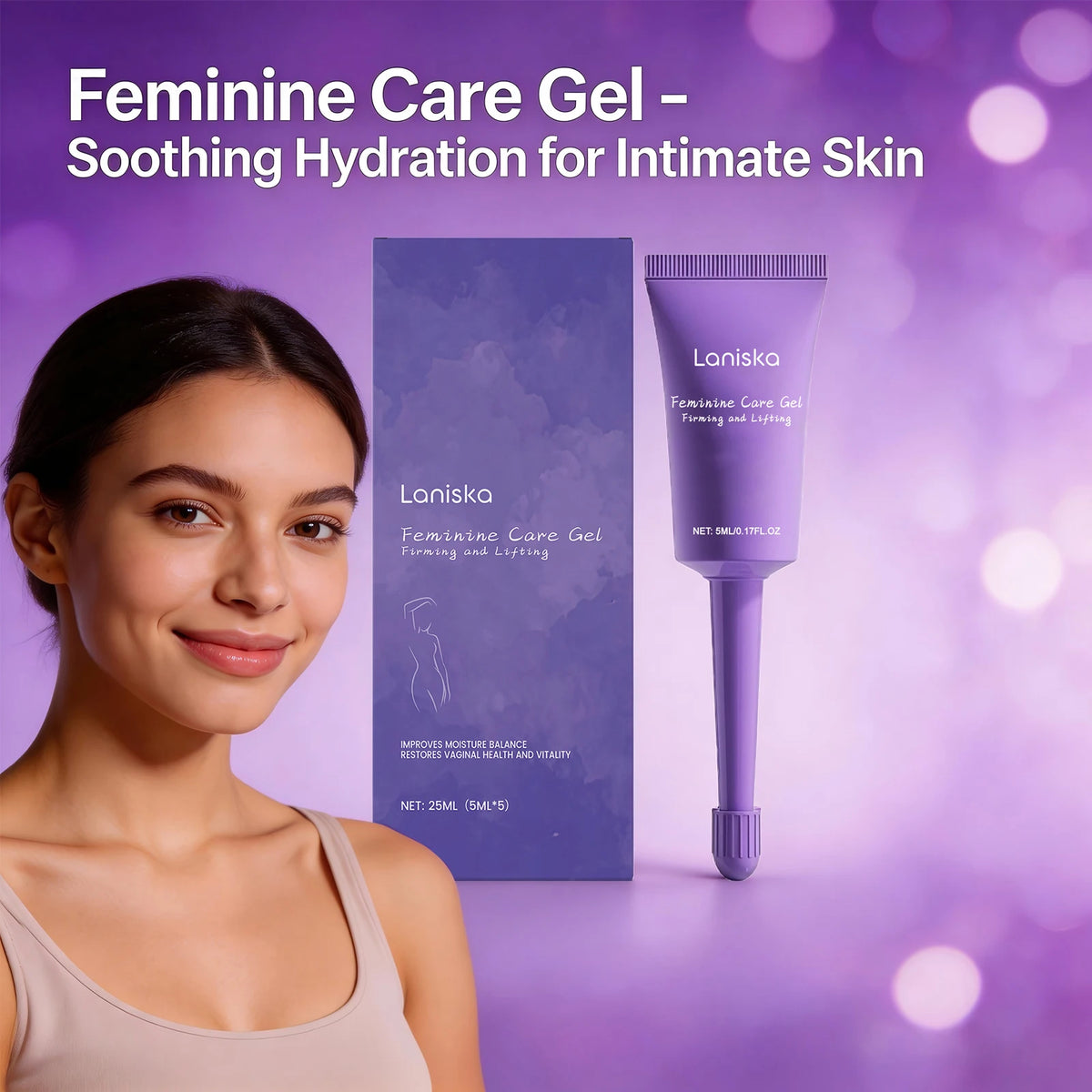 Feminine Intimate Care Gel - Natural Moisturizing & Refreshing Personal Hygiene