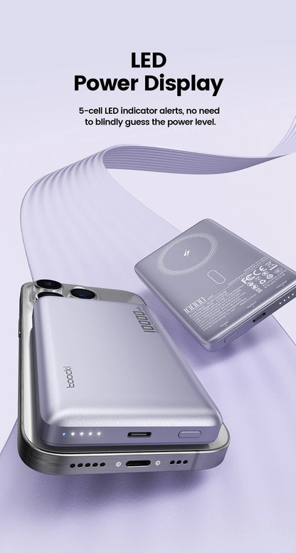 Magnetic Wireless Power Bank 10000mAh 20W Fast Charger for iPhone