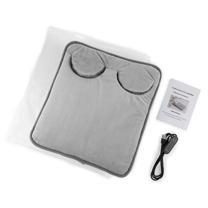 USB Heated Foot Warmer - Plush Electric Heating Pad for Office and Home
