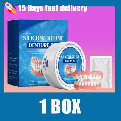 Comfort Fit Silicone Cosmetic Dentures for Instant Smile Transformation