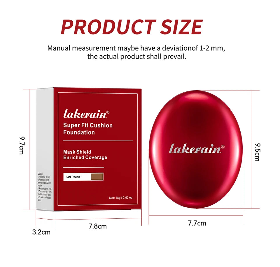 72H Waterproof Semi-Matte Cushion Foundation with Sunscreen