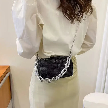 Luxury Glitter Rhinestone Bucket Bag
