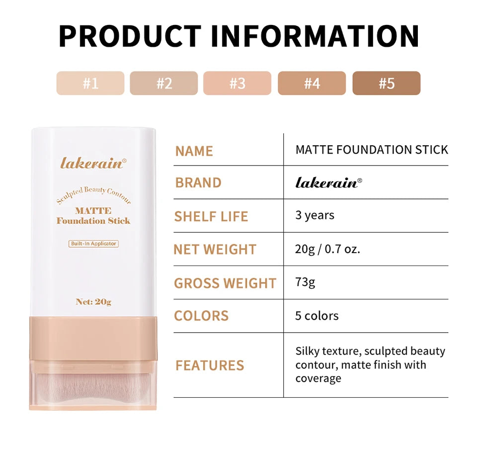 Serum Boosted Skin Tint Foundation Stick - Hydrating & Waterproof