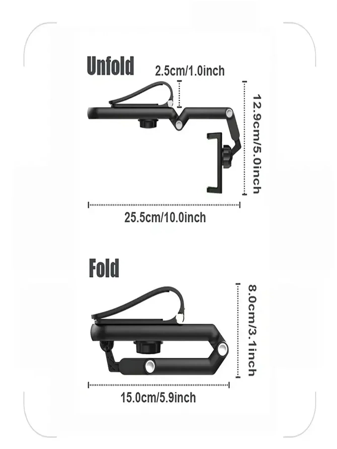 360° Rotating Car Sun Visor Phone Holder - Universal Hands-Free Mount