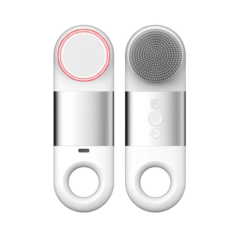 Hot & Cold Sonic Facial Cleansing Brush - Waterproof Silicone Face Massager - 22