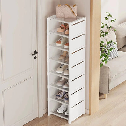 Stackable Narrow Shoe Storage Rack Organizer