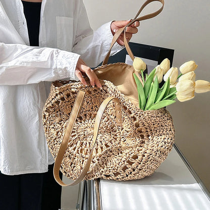 Luxury Woven Summer Straw Tote