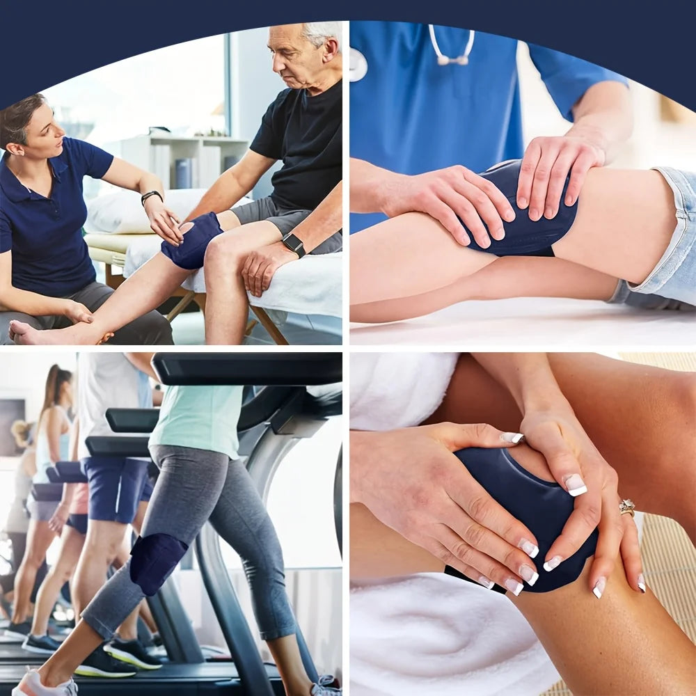 Flexible Gel Ice Pack Knee Sleeve for Hot & Cold Therapy - 12