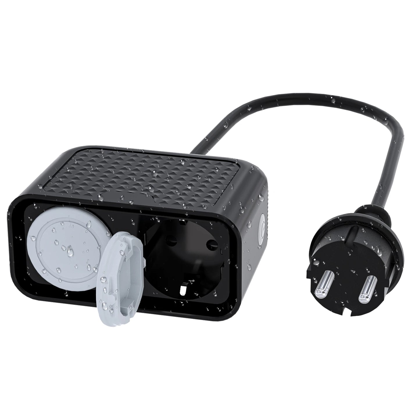 WiFi Smart Outdoor Power Socket - Dual Plug Waterproof Outlet IP44
