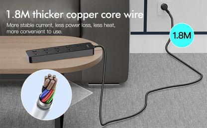 Australian Multi-Plug Power Board with 6 USB Fast Charging Ports & Switches