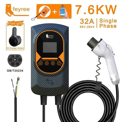 Smart EV Wallbox Charger - WiFi APP Control GB/T Electric Vehicle Charging Station