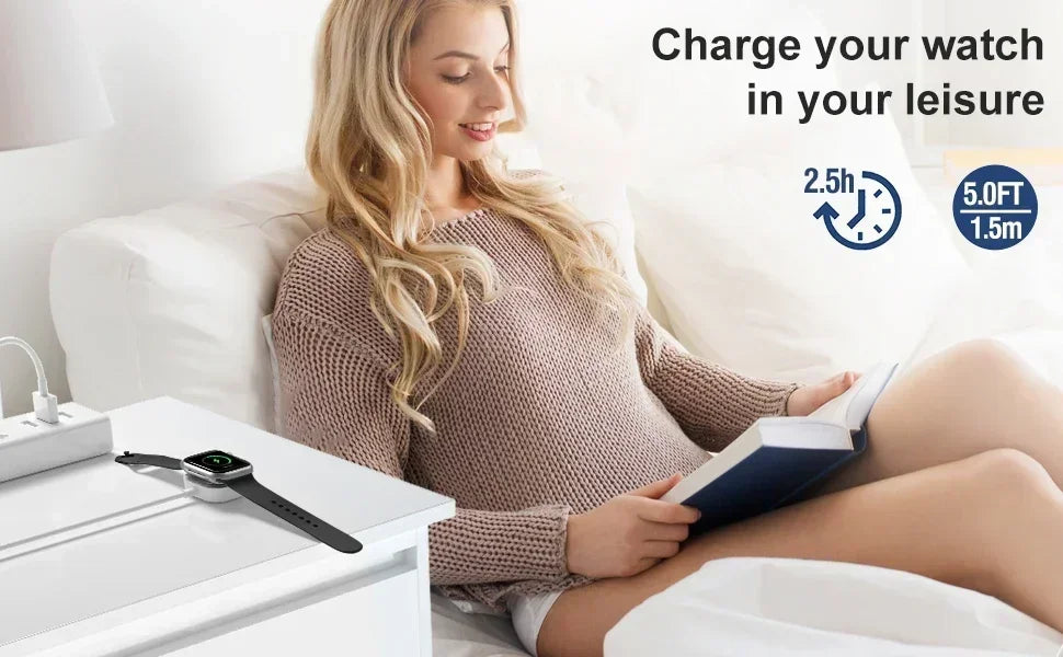 Magnetic Fast Charger for Apple Watch - Ultra, Series 10, 9, 8, 7, 6, SE