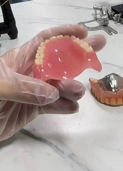 Custom Fit Cosmetic Dentures - Comfortable Silicone Smile Veneers